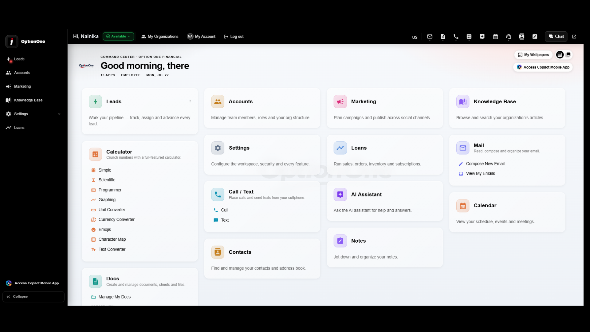 OptionOne AI (Kamo)