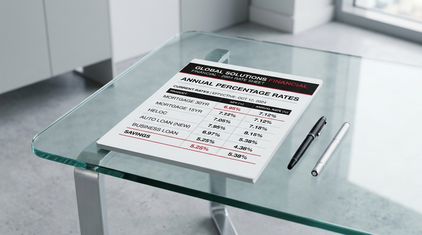 Rate Sheet